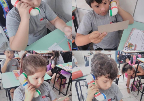 Atividade do Sussurrofone, desenvolvendo a leitura