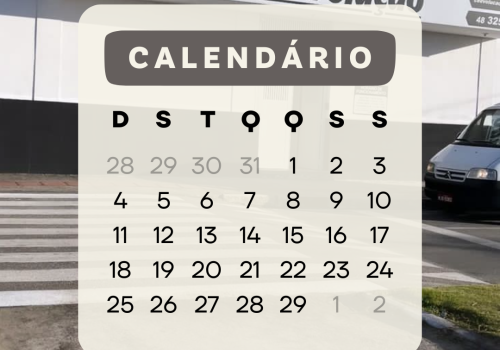 CALENDÁRIO ESCOLAR