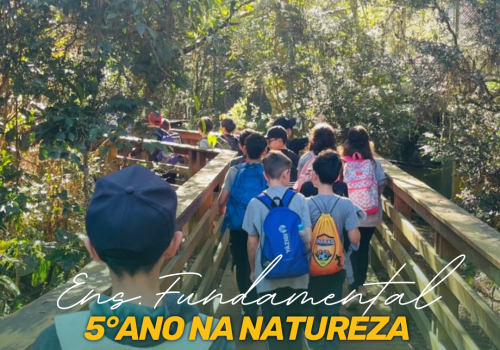 5º Ano na Trilha Ecológica do Rio Vermelho!
