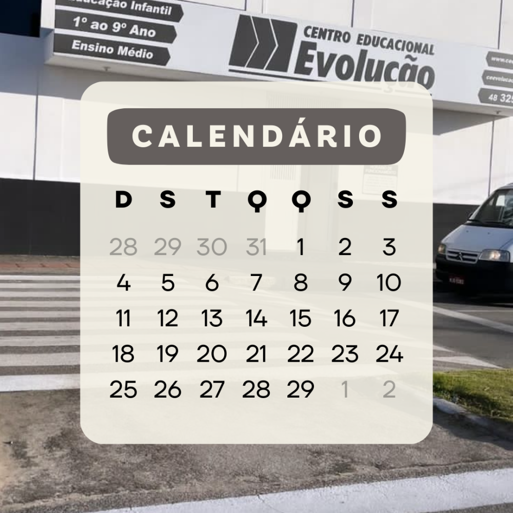 CALENDÁRIO ESCOLAR